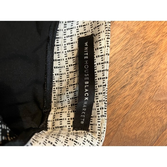 Slim Ankle WHBM White House Black Market‎ Pants 4 Pattern Dress Pockets Workwear - Picture 12 of 13